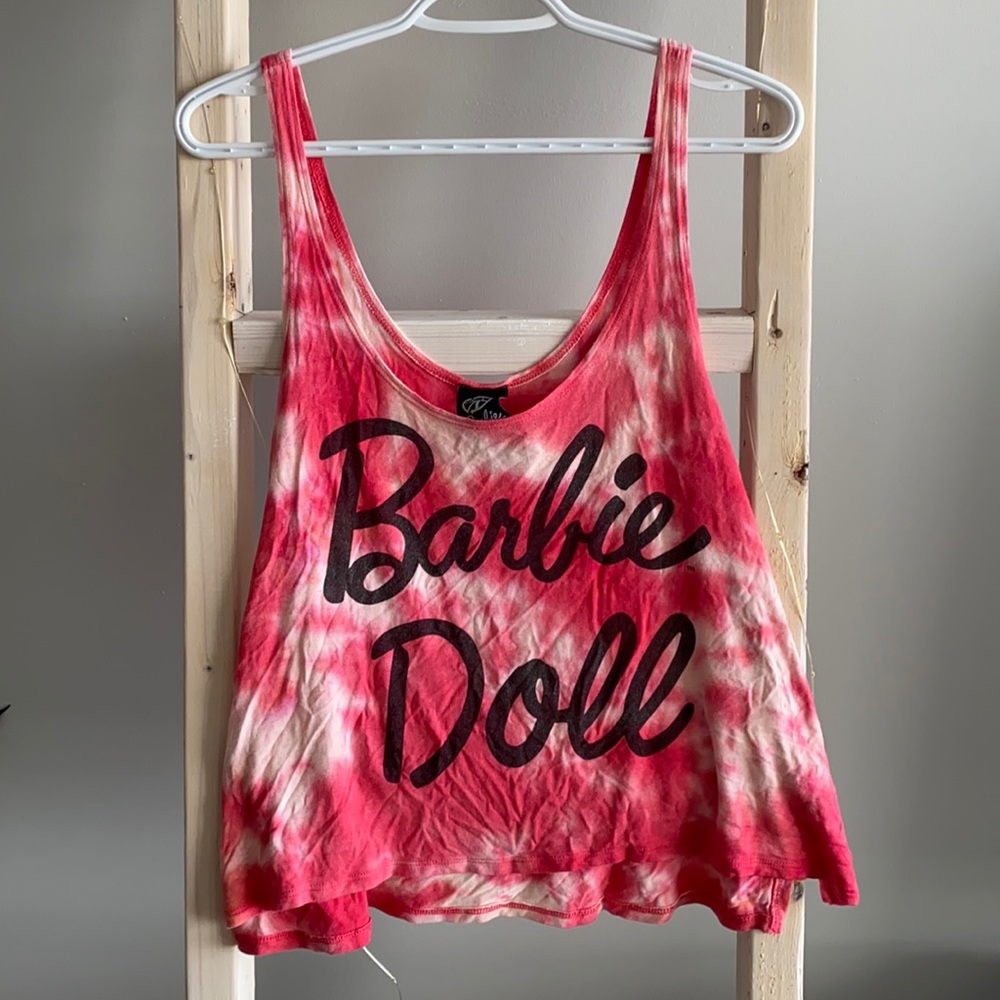 Barbie doll tye dye tank top
